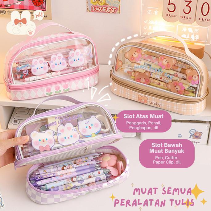 

Mismi Abigail Pencil Case Kotak Pensil Sekolah Besar Dual - Pc5A