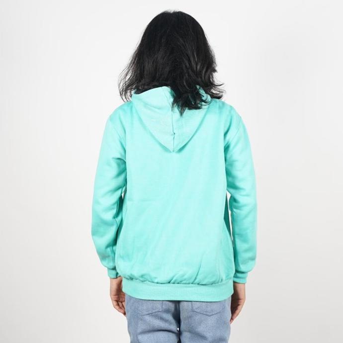 Promo Jaket Sweater Polos Hoodie Jumper Hijau Mint - Premium Quality - , S