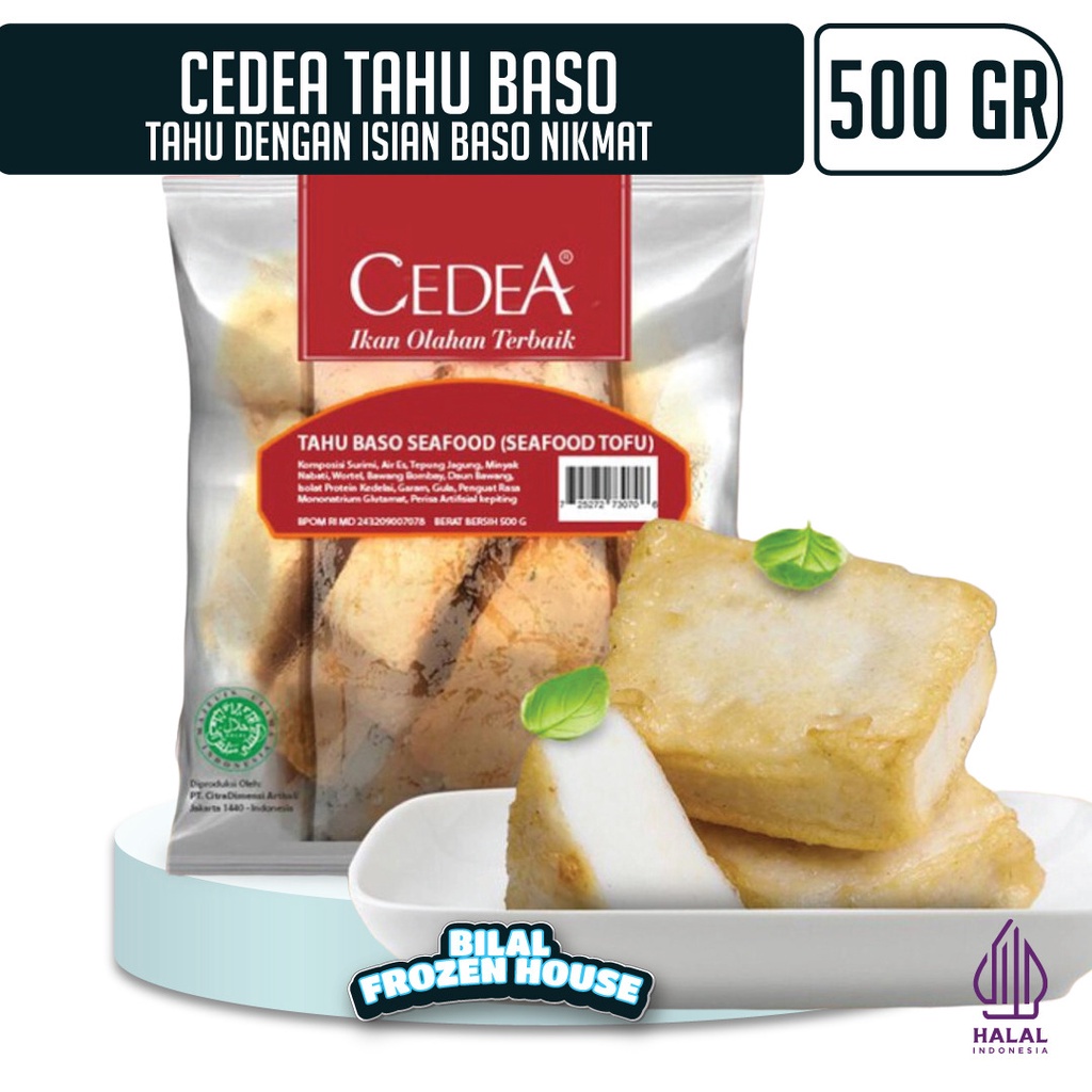 

Cedea Tahu Baso Seafood 500gr - Seafood Tofu