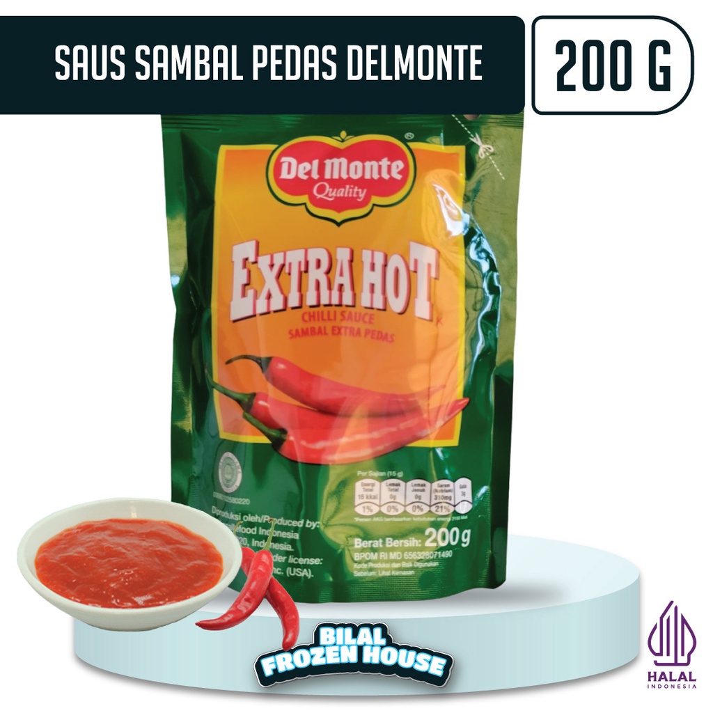 

Delmonte Saus 200gr - Saus Extra Hot - Saus Tomat