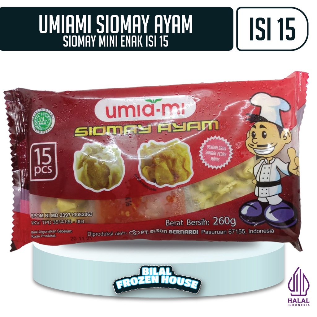 

Umami Siomay 260gr Isi 15pcs - Umiami Siomay Ayam Isi 15 - Umiami Siomay Vegie Isi 15pcs