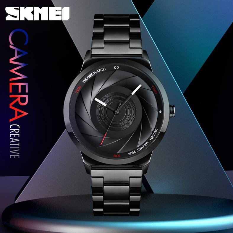 Ready Jam Tangan Pria Skmei 9210 (Besar) Jam Tangan Stainless Analog Original Skmei