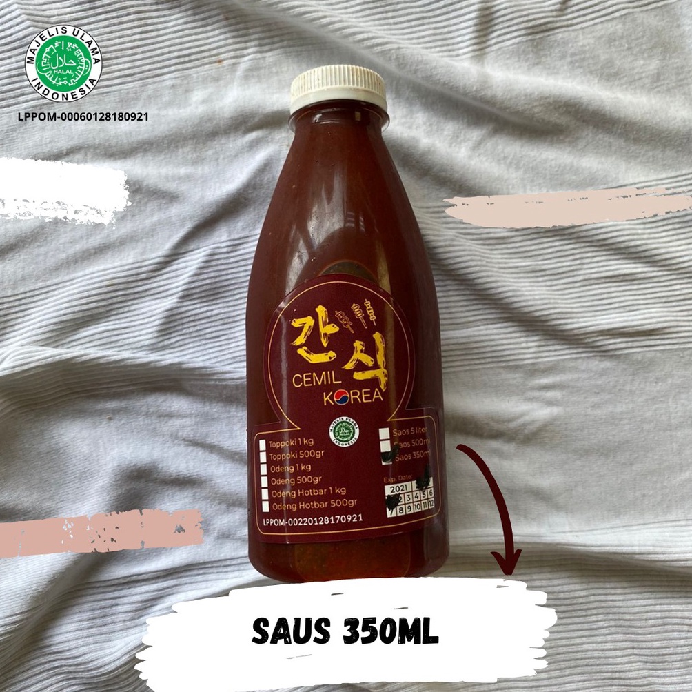 

Terupdate.. Saus Topokki khas Cemil Korea isi 350ml JSN