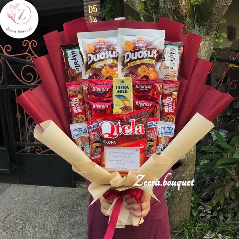 

1.1 sale (B23) Buket snack/snack bouquet/bucket snack [INCLUDE: card + packing]