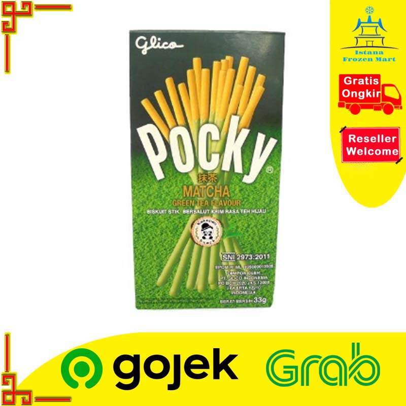 

Glico Milky Matcha Stick Biscuit 33 Gram - POCKY