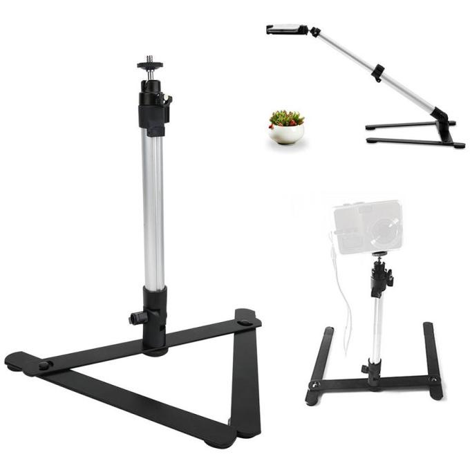 TEBR Stand Tripod HP Smartphone Foto Produk Makanan Unboxing Dari Atas