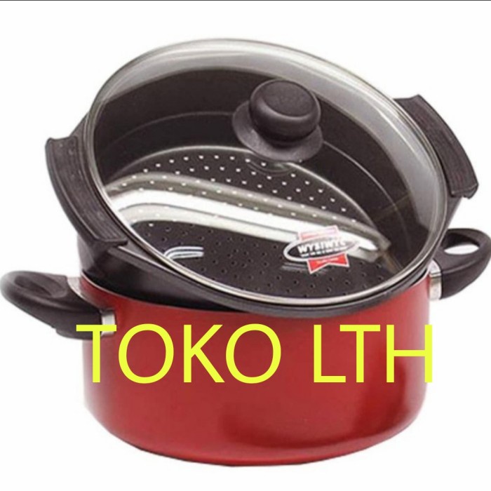 Terlaris Panci Kukusan Maxim 24 Cm Dutch Oven Steamer Valentino Dandang Teflon