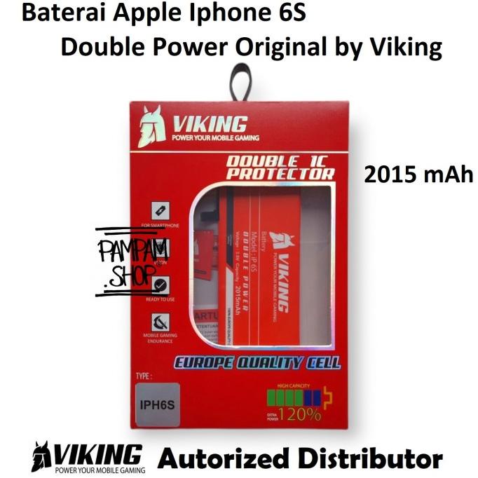 Baterai VIKING Double Power Original Apple Iphone 6S Batre Batrai Ori