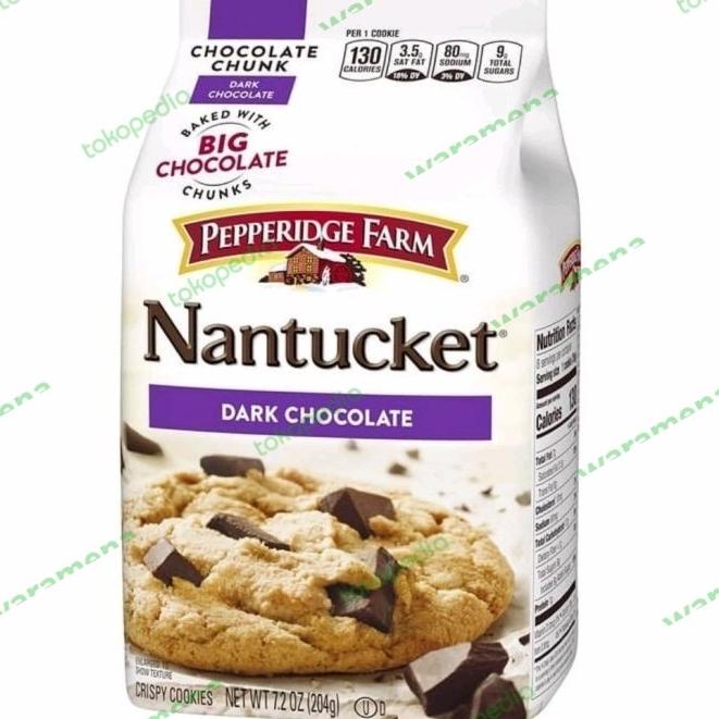 

Pepperidge Farm Nantucket dark Chocolate 206gr - chunk crispy cookies