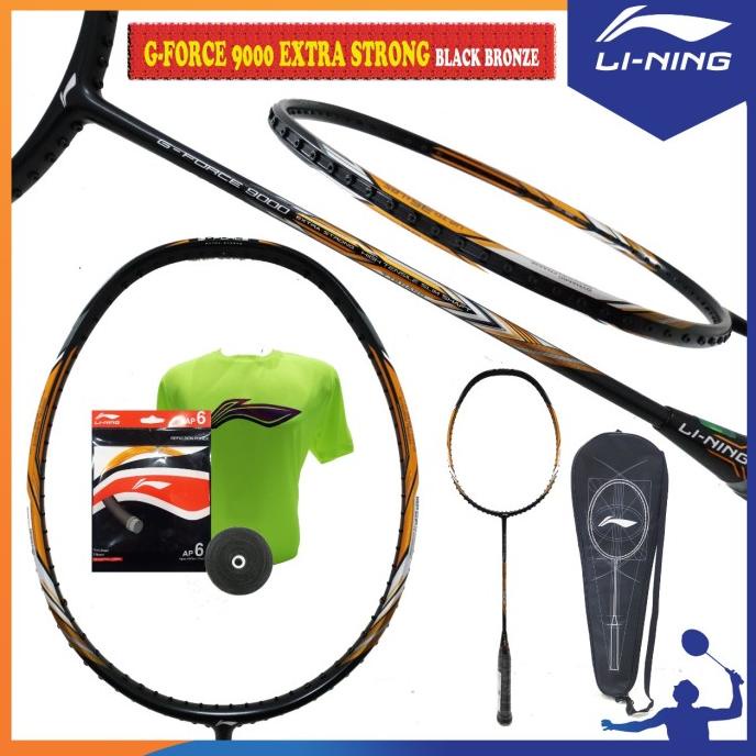 LINING Raket Badminton G-Force Extra Strong 9000 ORIGINAL