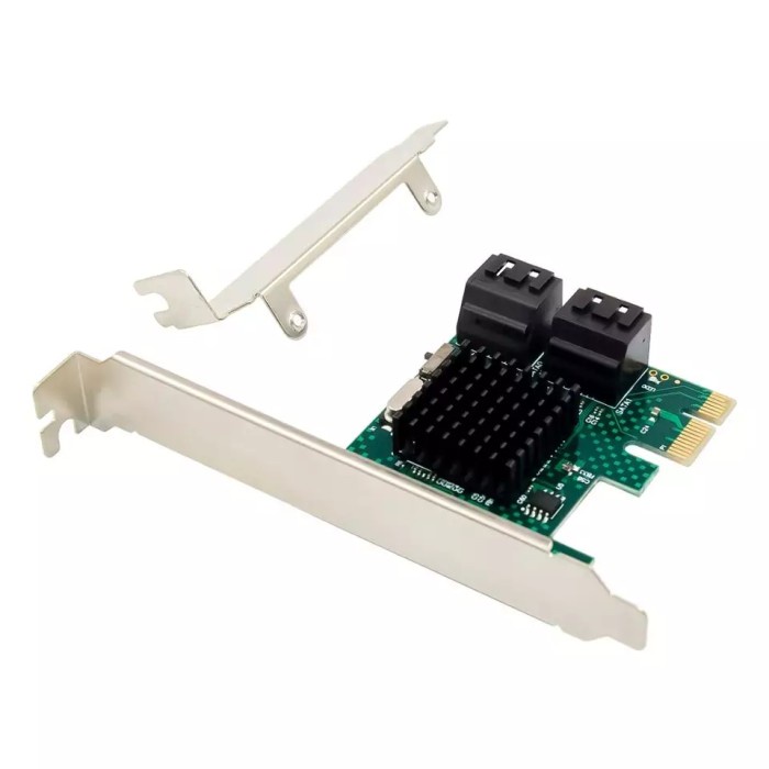 Terlaris Sata Pci Express Sata Iii 4 Port Free Low Profile Bracket / Pcie Sata3