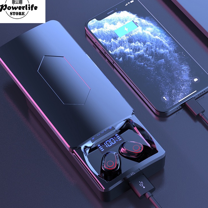 Original (COD) PL TWS Y8 Bluetooth Headset Wireless Earphones Touch Control Headphone With Mic 10000