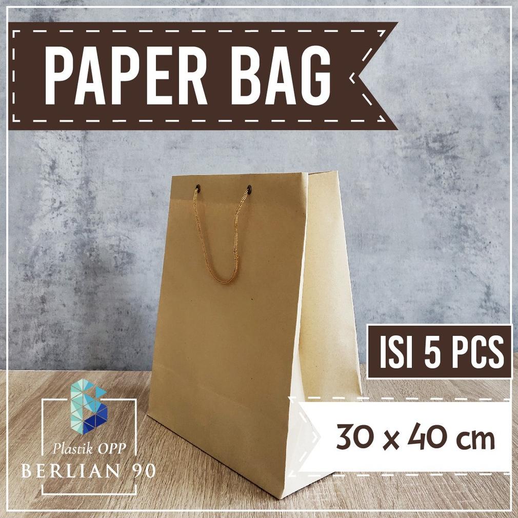 

7.7 Paper Bag Samson 30 x 40 cm Isi 5 Pcs / Tas kertas kado ulang tahun tebal termurah