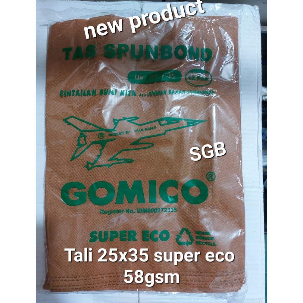 

Sale 7.7 SUPER ECO 58GSM Spunbond tali uk 25x35x8 per lusin / Goodie Bag