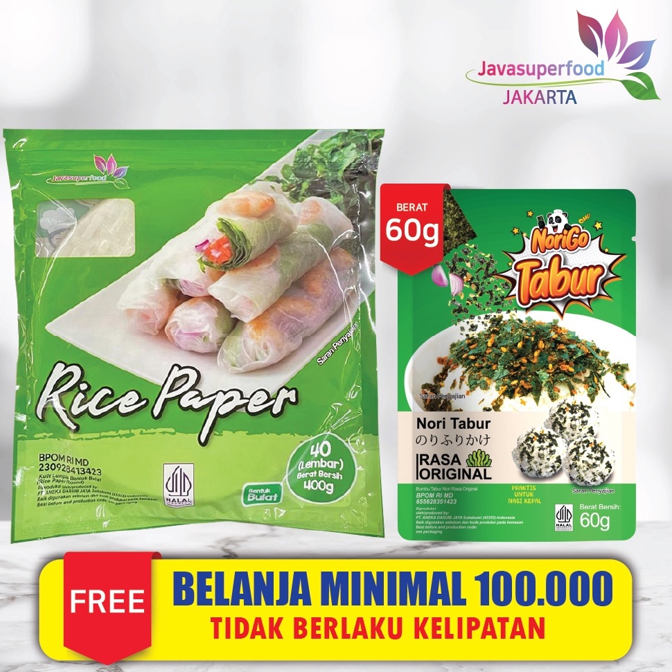 

Terbaru.. Rice Paper / Banh Trang High Quality Rice Paper 22cm / Kulit Lumpia Vietnam Rice Paper / rice roll spring roll / Salad Wrap 58
