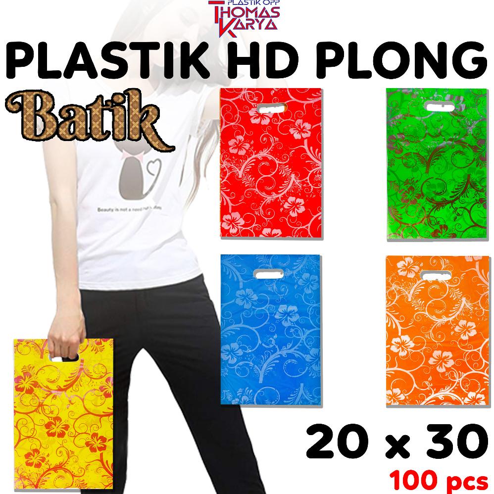 

7.7 Plastik HD Plong 20x30 Motif Batik Bunga Isi 100 Kantong Idangan Hidangan