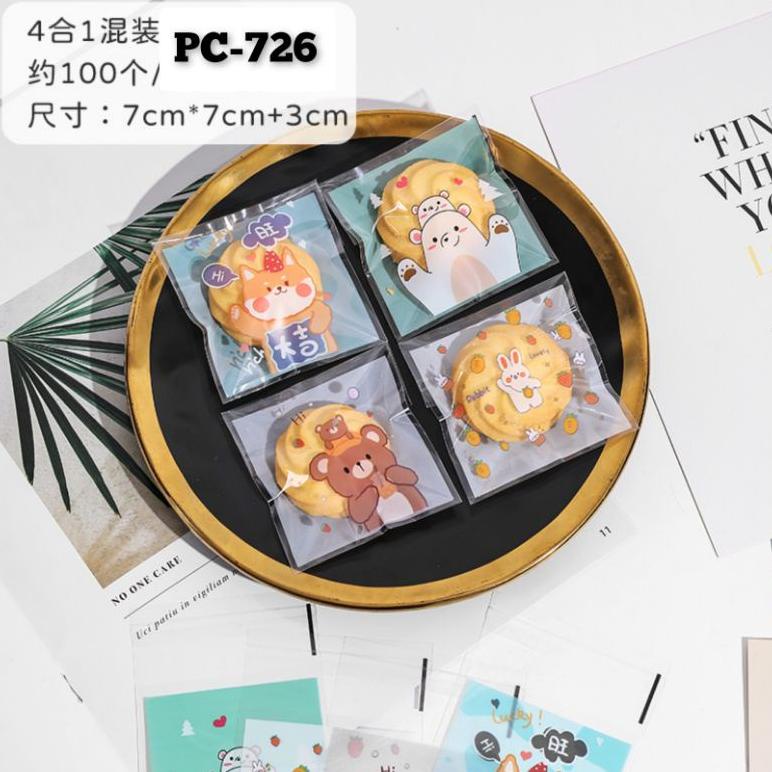 

Terbaru 100pcs PLASTIK COOKIES 7x7 dan 10x10 OPP UNYU PLASTIK BUNGKUS PERMEN LUCU