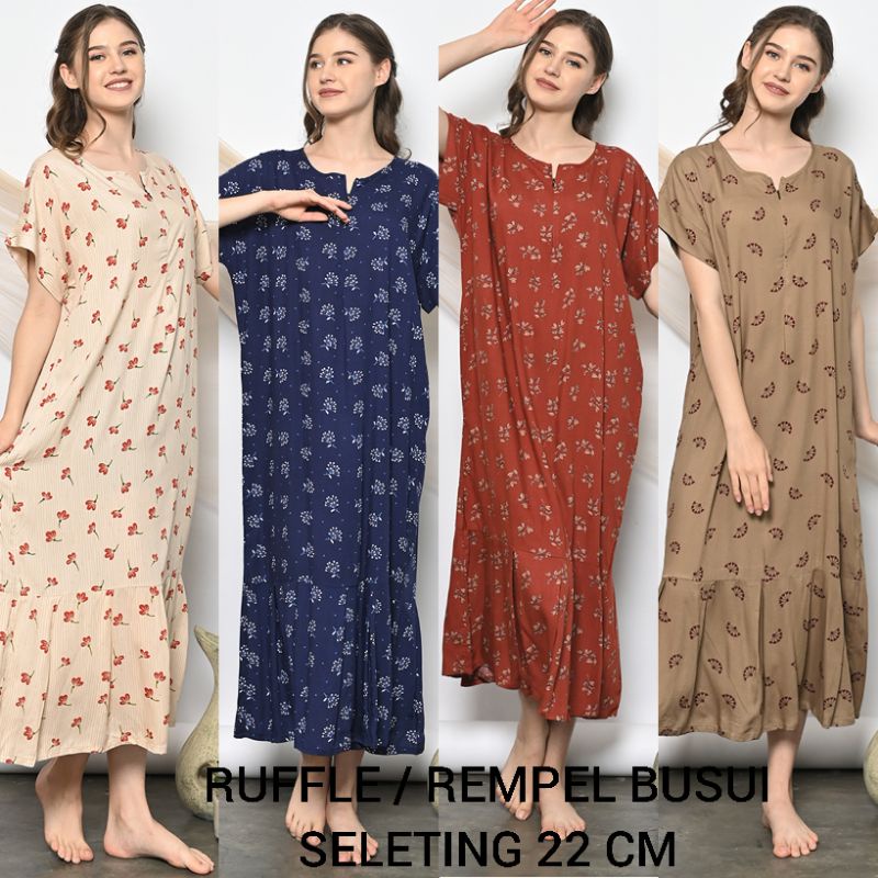 DASTER RAYON RUFFLE,REMPEL BUSUI SEMATA KAKI ,PAJAMAS DREAM