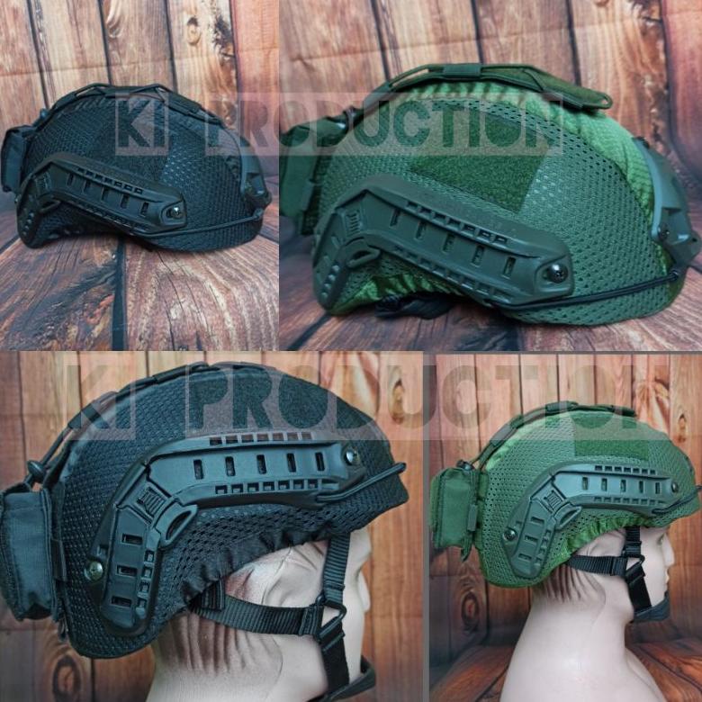 7.7 Helm Tactical Mich Cover & Batery Helm Tactical Helm Tactical Cover Helm Densus Helm Tni Helm Po