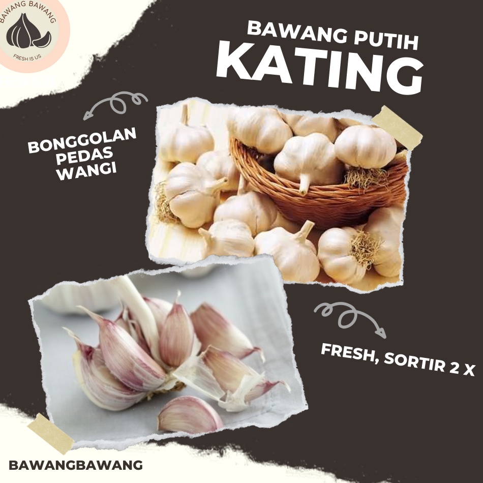 

Diskon.. Bawang Putih Kating 1Kg Premium (tidak ada yang busuk) 41