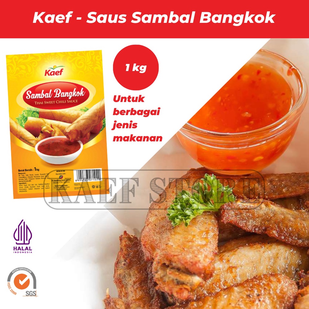 

Ready stock.. Saus Sambal Bangkok | Saos Sambel Bangkok Kaef 1kg YIJ