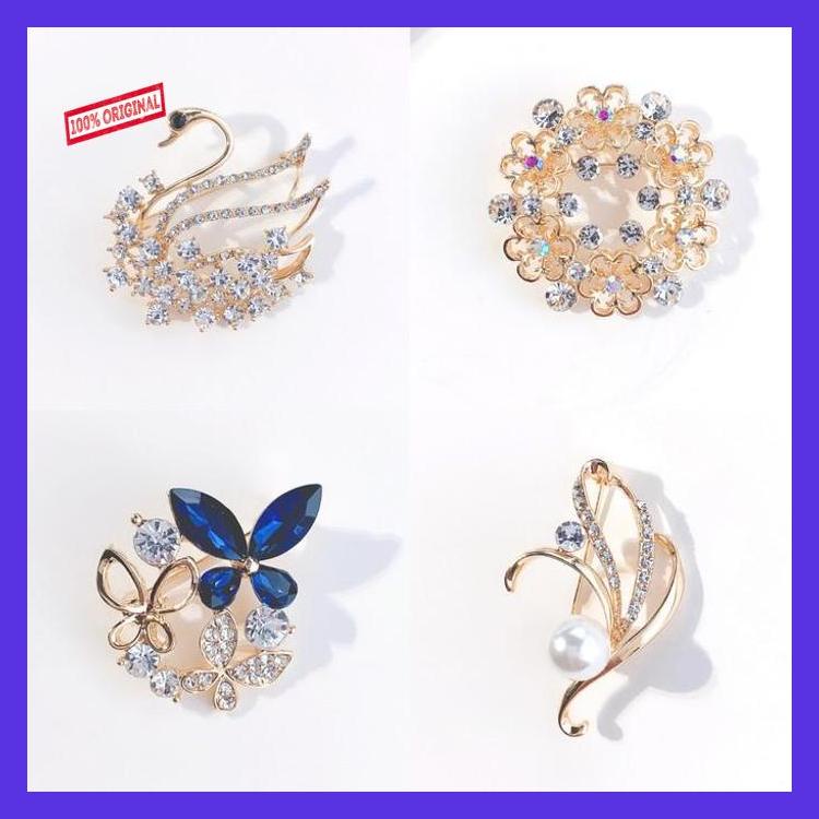 Bros Ring Besar Aksesoris Mewah Wanita Hijab Jilbab Pakaian Korea ralnaadas_