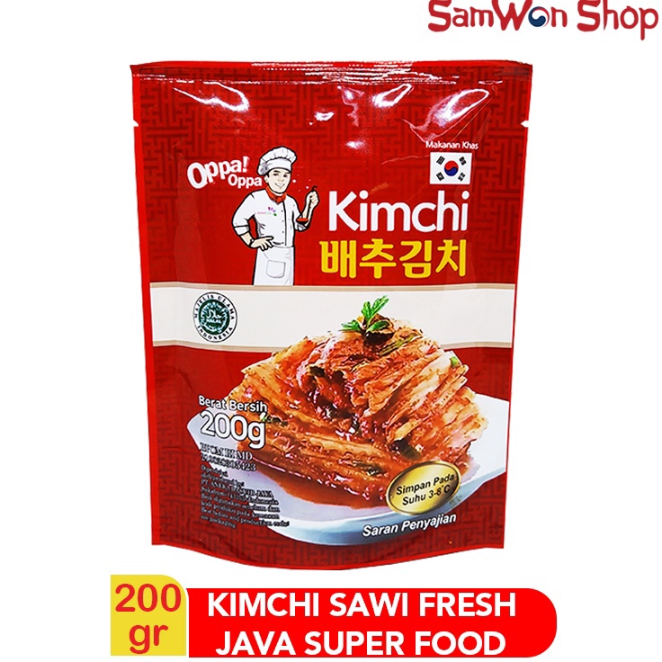 

[KODE 77] KIMCHI SAWI FRESH JAVA SUPER FOOD 200GR / KIMCHI HALAL KHAS KOREA