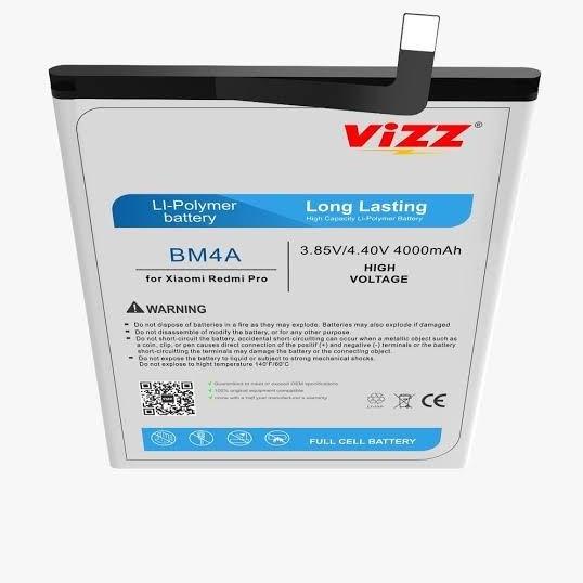 Baterai Batre Vizz Xiaomi Redmi Pro BM4A Original Vizz