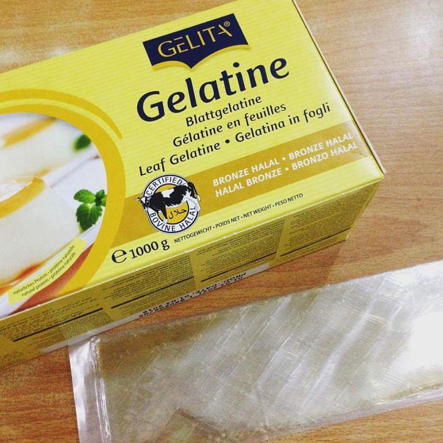 

Promo Gelita gelatin Lembaran (sheet) 1pack = 5 sheet repack gelatin sheet halal 96