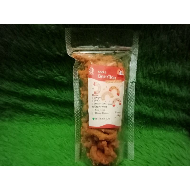 

kripik usus jagung manis 100gr