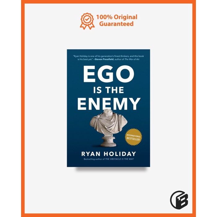 Best Seller Buku Import Ego Is The Enemy By Ryan Holiday (Original Paperback)