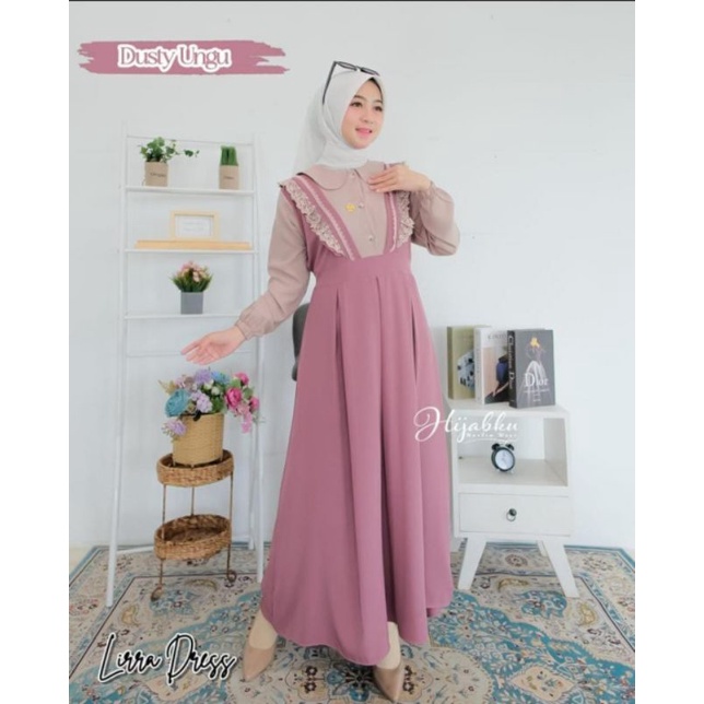 GAMIS RENDA POLOS LIRRA DRESS CRINKLE AIRFLOW