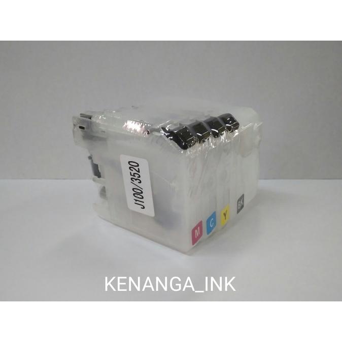 Cartrid Infus Brother J100/ J105/Mfc-j200dw/Mfc-3520dw/Mfc-3720 Pendek