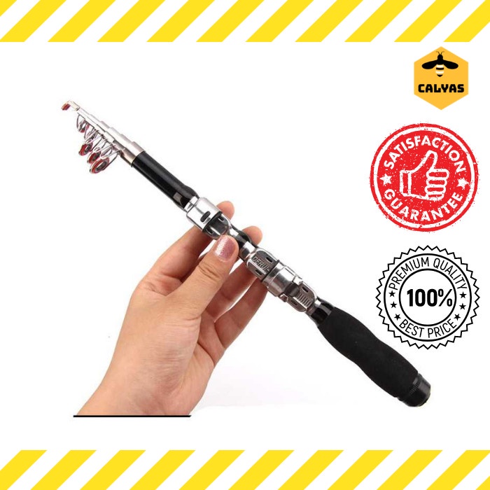 Joran Antena Pancing Portable Telescopic 1.5M Body Carbon Termurah