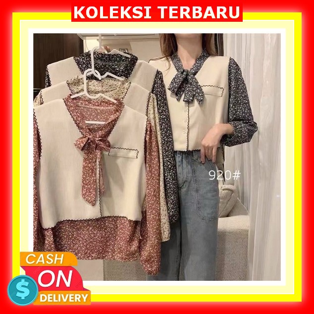 Yovie Blouse Polos Crinkle Airflow Lengan Panjang By Aulia5Hop Tipis Blouse Putih Wanita Polos Lenga