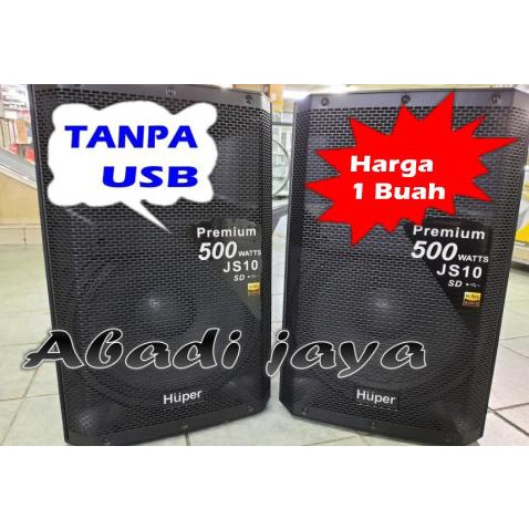 Speaker Aktif Huper Js10 Huper Js 10 15 Inch 500 Watt X2 Tanpa Usb 1Bh Littlepopostore