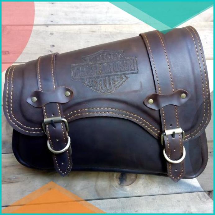 side bag leather sportster,tas motor kulit sportster 14JVNZ3 tools n parts