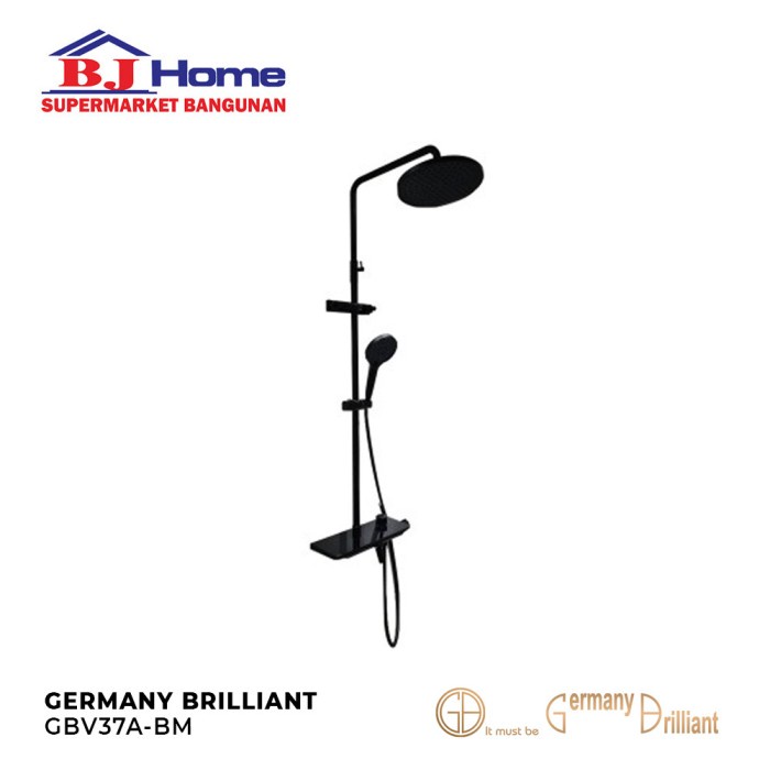 Setshow Germany Brilliant Gbv37A-Bm Black Matt Shower Set
