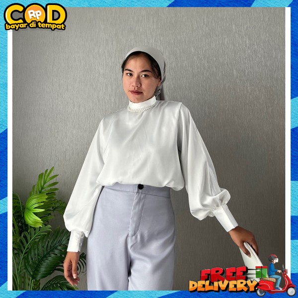 Blousw Terbaru Blus Hari Raya Idul Fitri Atasssan Wanita Premiumn Blouse Jumbo Kerja Kantor Bouse Br