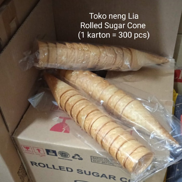 Terlaris Cup Cone Rolled Sugar Aladdin / Corong Es / Cone Es (300 Pcs)