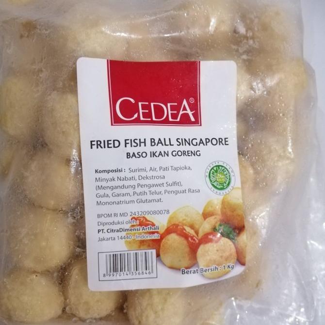 

Cedea Fried Fish Ball Singapore (Halal) 1000gr / Bakso Ikan Goreng