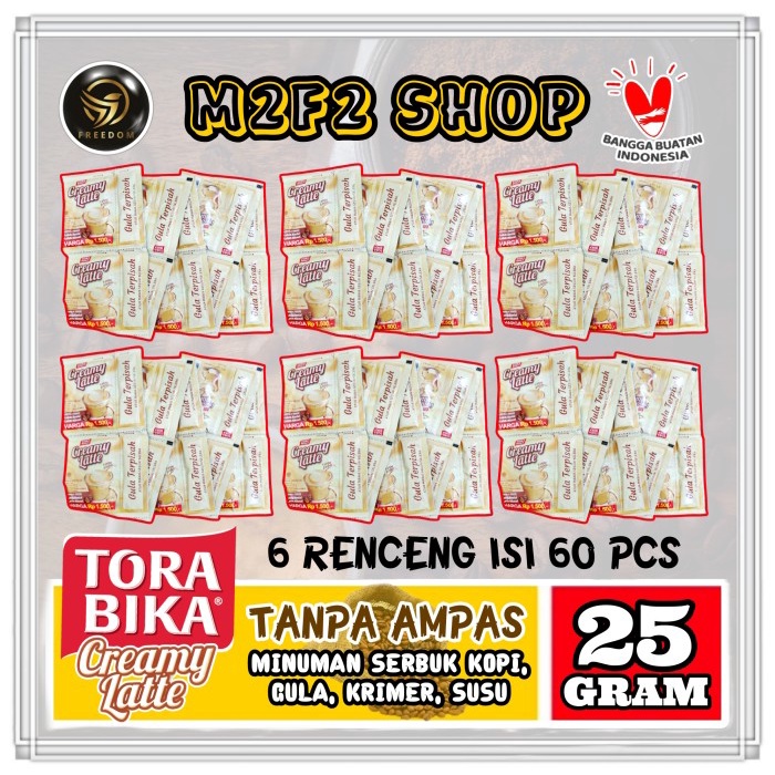 

Kopi Torabika Creamy Latte Sachet - 25 Gr (Harga 6 Renceng)