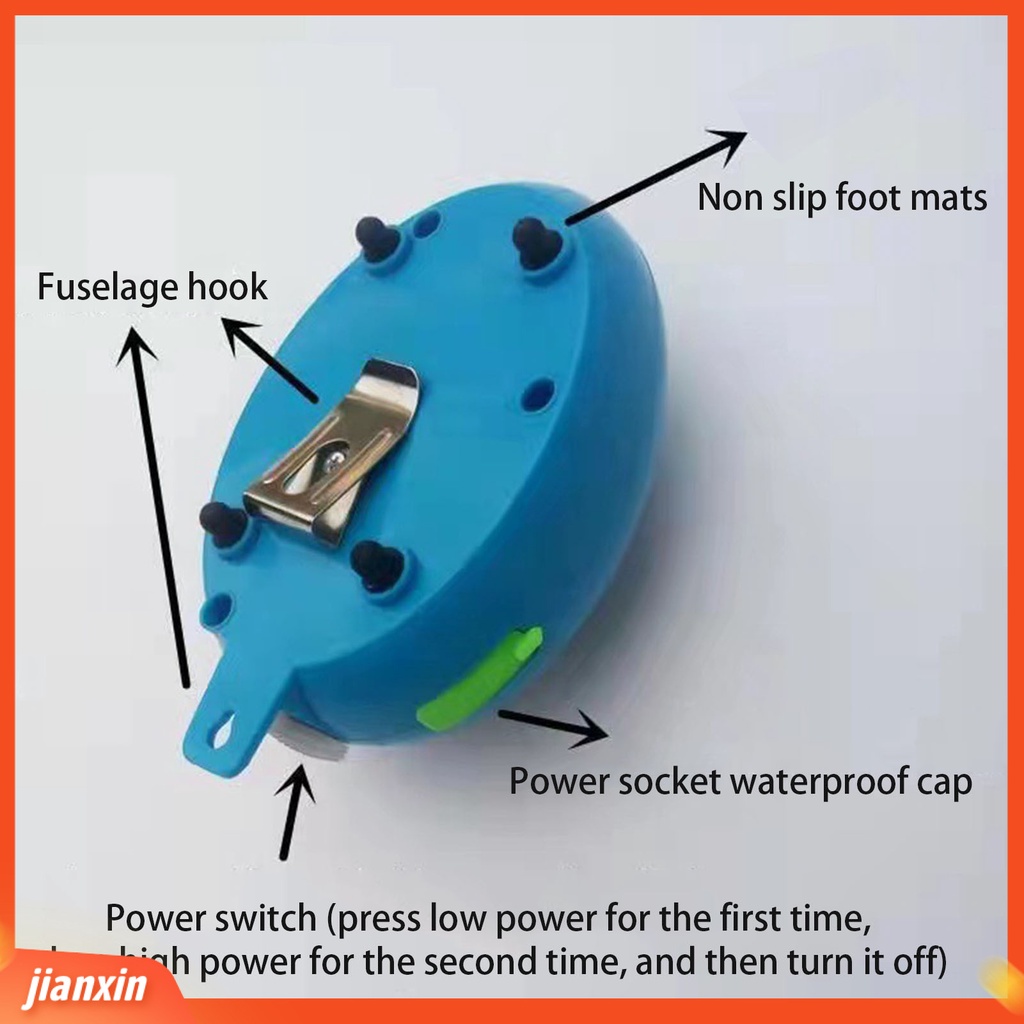 [Jianxin] 1 Set Pompa Oksigen Saklar Tombol Isi Ulang Hemat Energi Efisiensi Tinggi Tahan Air Compact Oxygen Air Pompa Tangki Ikan Pasokan