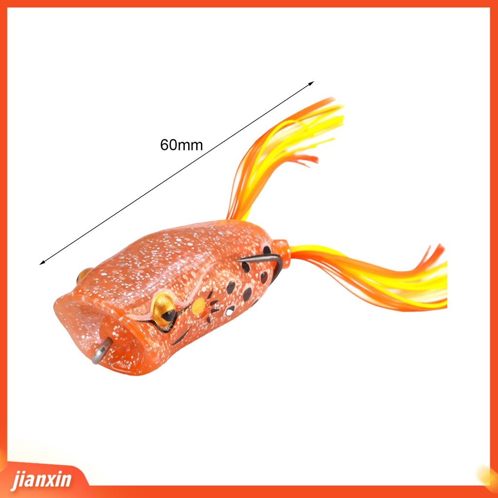 [Jianxin] 60mm/16g Umpan Pancing Penampilan Realistis Kait Tajam Mulut Besar Ular Kodok Wobbler Topwater Umpan Buatan Peralatan Memancing