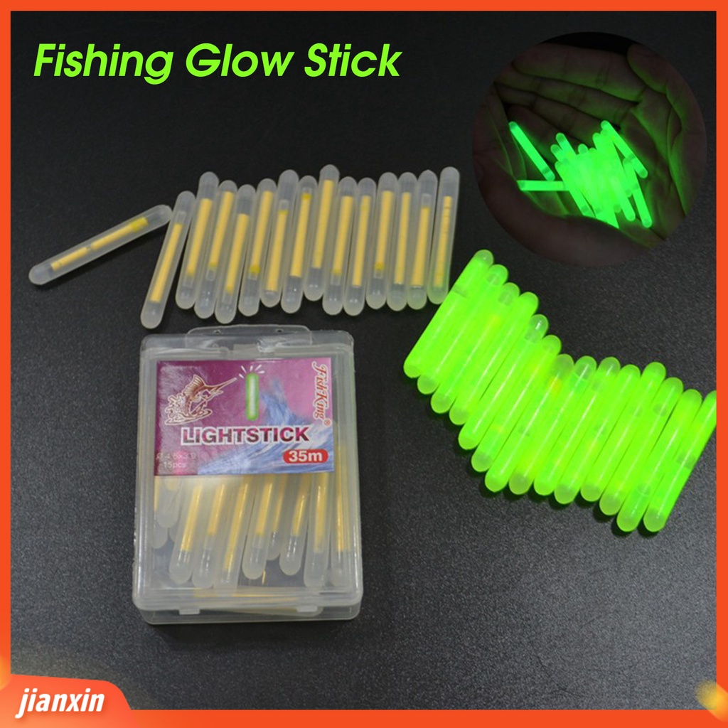 [Jianxin] 15pcs Stik Lampu Luminous Portable Mudah Digunakan Tahan Lama Untuk Memancing