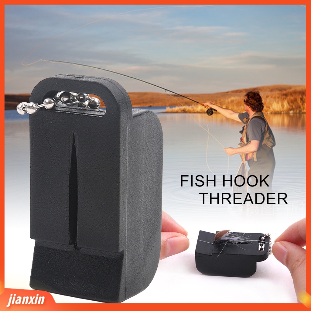 [Jianxin] set Aksesoris Olahraga Outdoor Gearthreader ic Non-Knotted Hitam Dengan Anglers