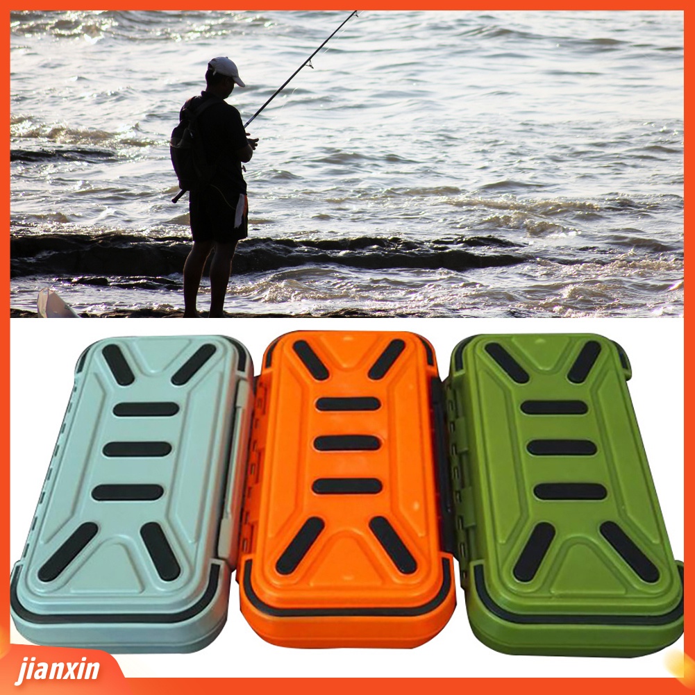 [Jianxin]  Kotak Penyimpanan Umpan Pancing Dua Sisi Anti Air Portable