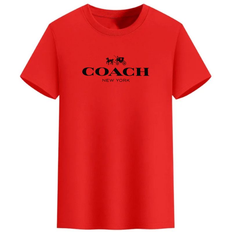 Kaos Distro Pria Coach Baju Oblong Cowok Lengan Pendek Pakaian Atasan Pria Dewasa Cod