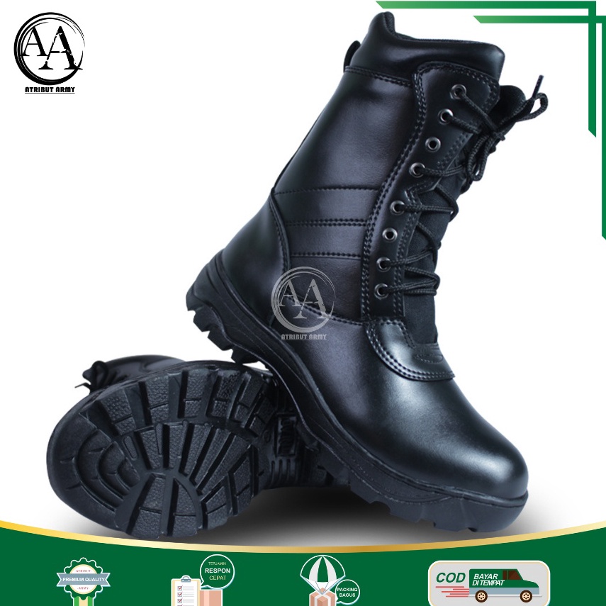 BISA ✨COD✨ [TERLARIS] SEPATU PDL TNI AD POLRI SATPAM SECURITY & BANSER SOL ARMY BERKUALITAS Sepatu P