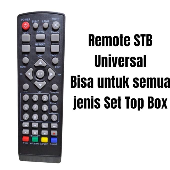 REMOTE UNIVERSAL SET TOP BOX STB DVB-T2 / REMOT STB DIGITAL MURAH